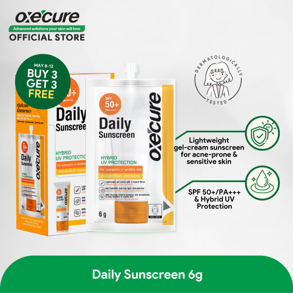 Daily Sunscreen 6g, Box of 6 [Buy 3, Get 3 FREE]
