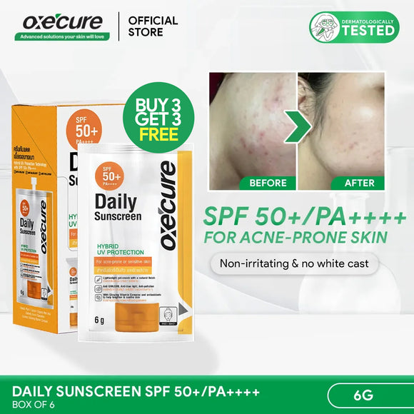 Daily Sunscreen 6g, Box of 6 [Buy 3, Get 3 FREE]