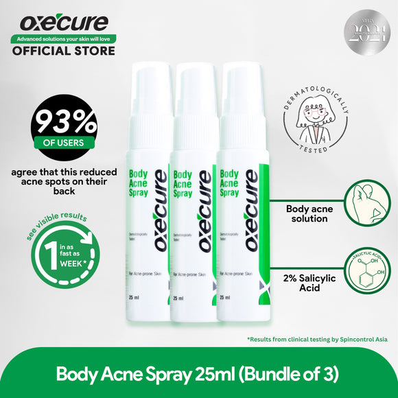 Body Acne Spray 25ml [Bundle of 3]